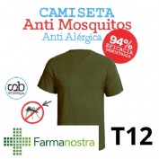 Camiseta antimosquitos stingbye camiseta manga corta  | talla t12 | color kaki